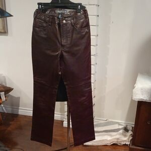 GAP Dark Brown Leather Pants